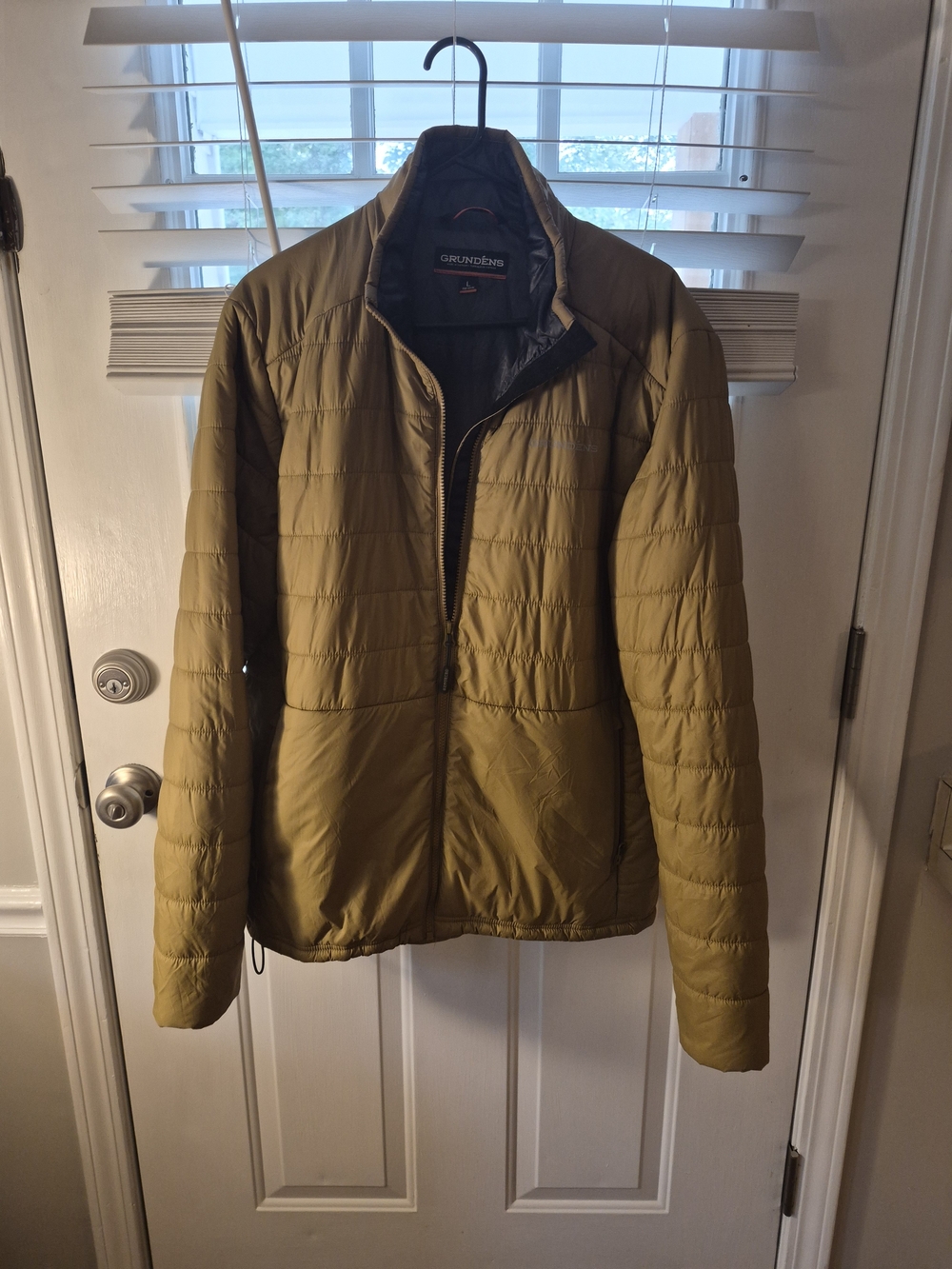 Grundéns Men's Olive/Tan  Performance Puffer Jacket Size L